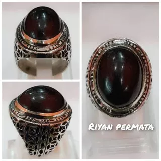 Cincin batu fosil kelor hitam