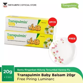 Transpulmin Baby Balsam 20gr - 2pcs - Free Piring Luminarc