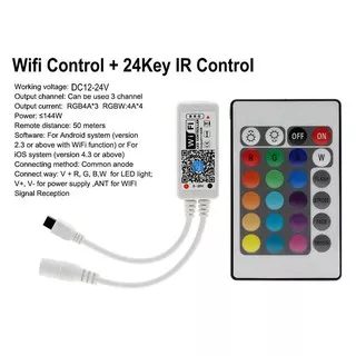 Wifi Controller Led Strip RGB dengan Remote