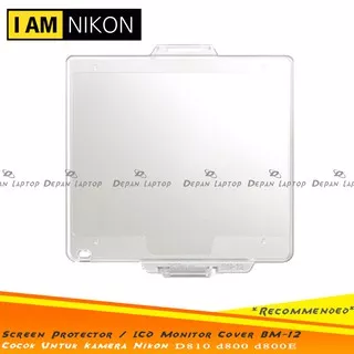 Tempered Glass Screen Protector Pelindung LCD Monitor Cover BM-12 Nikon D810 D800 D800e