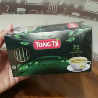 Enak !! Teh Hijau Tong Tji Celup isi 25 Murni/Green Tea/Wangi/Diet/Sehat