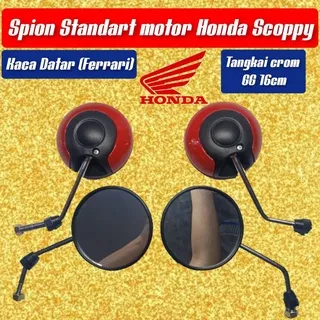 Spion Scoppy Standrat Bulat warna merah