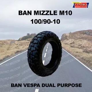 Ban MIZZLE M10 100/90-10 TL Vespa model Trial.1pc Ban VESPA TUBELESS