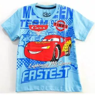 KAOS ANAK LAKI LAKI MOBIL CARS FASTEST