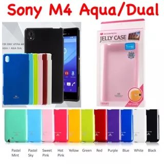 Sony Xperia M4 Aqua Original Mercury Goospery Jelly Glitter Soft Case