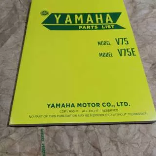 Buku part catalog yamaha V 75