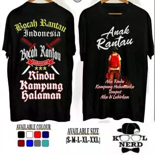 KAOS DISTRO ANAK RANTAU BOCAH RANTAU INDONESIA RINDU KAMPUNG HALAMAN ~ READY SIZE S-XXL