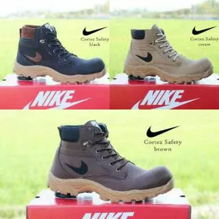 Sepatu Pria Safety Nike Boots Cortez Boot Pria Murah Cowok Proyek Touring Tracking Outdoor