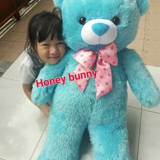 Boneka teddy bear besar biru