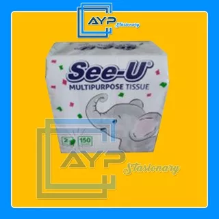 FACIAL TISSUE/ TISU WAJAH SEE-U POP UP 150 LEMBAR 2PLY