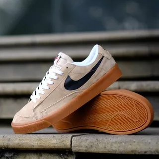 Nike Blazer Low 77 Vintage Cream Black Gumsole (100% ORIGINAL)