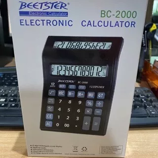 Kalkulator Beetster BS-2000 12 Digit (2 Layar)