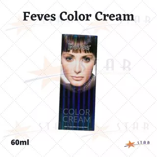 ?STAR? PROMO Feves Color Cream 60ML SEMIR RAMBUT / PEWARNA RAMBUT / CAT PEWARNA / CAT RAMBUT FEVES