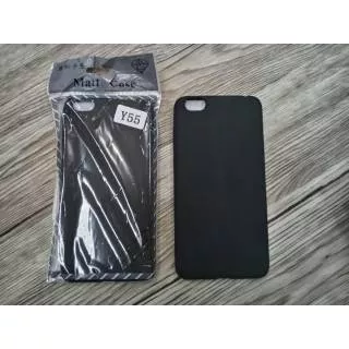 Black Matte Slim Vivo Y55 Soft Case Silikon polos hitam