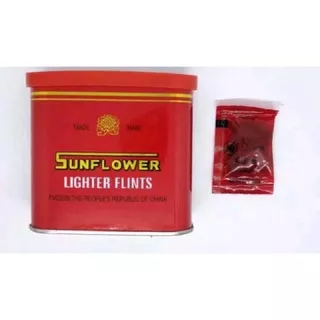 Batu korek api gas model tokai zippo lighter flint isi 100pcs sunflower