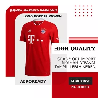 Jersey Bayern Munchen Home 2020 2021 Grade Ori  Import / Kaos Bola Munchen / Baju Bola Munchen GO