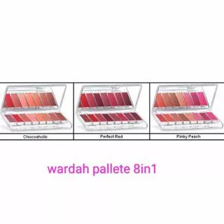 Wardah Lip Palette 8 in 1 Original   Lipstick Pallette dalam 1 Kemasan