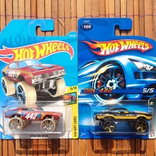 HOTWHEELS OLDS 442 W-30 MERAH 2019 HITAM 2006 - OFF ROAD MONSTER TRUCKS JAM JEEP