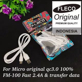 PROMO KABEL DATA FLECO MICRO FM-100 FC-100 TYPE C ORIGINAL FASTCHARGING