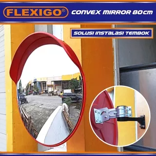 Solusi Bracket Convex Mirror 80 cm Kaca Cermin (Dinding / Tembok)