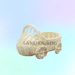 K92S - Keranjang rotan mobil S 20x14x6cm hampers parcel hantaran seserahan mahar souvenir pernikahan