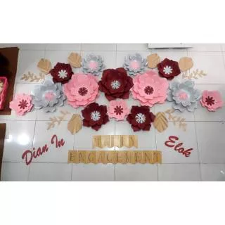 Paket paper flower / Backdrop paket L