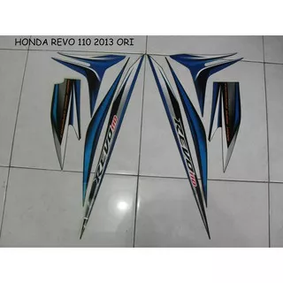 Striping Motor Honda Revo 110 2013 Lis Biru