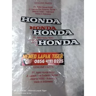 Stiker label honda untuk visor lampu tiger revo barong atau pece