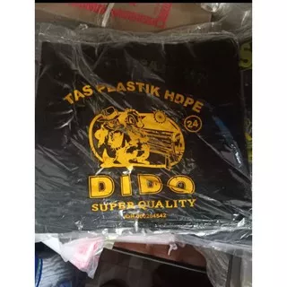 kantong plastik hitam 24 / per pack kantong kresek kantong hitam 5kg / tas plastik hdpe