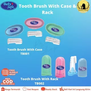 BABY SAFE Finger Tooth brush & Gum Massager / Sikat Gigi Bayi Babysafe TB001 TB002