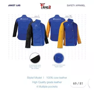 Jaket Las Kulit welding / Leather Welding Jacket