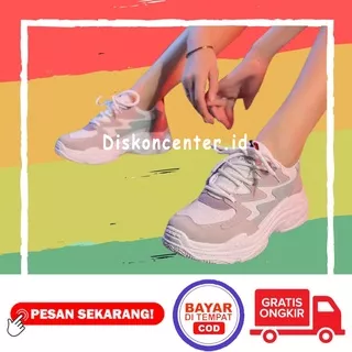 Sepatu Perempuan Snikers Kets Karet Tali Sekolah Kerja Olahraga Sport Running Lari Joging Jogging Senam Volly Jalan Santai Anak Remaja Dewasa Sd Smp Sma Kuliah Wanita Cewek Trendy Kekinian Putih 37 38 39 40 Korea Korean Style Terlaris Terbaru Termurah