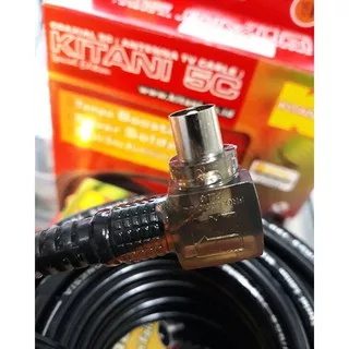 Kitani 5C + Plug Antenna TV Cable Coaxial Kabel Antena LED LCD CRT