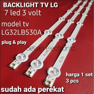 lampu led backlight LG 32lb530a - backlight LG 32 inch 7k 3v 32lb530a ori