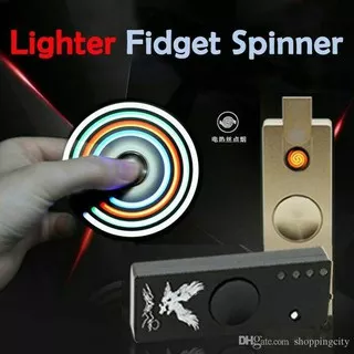 Fidget Spinner LED Lighters Cigarette/korek Api