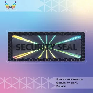 Stiker Hologram Pecah Telur Honeycomb Security Seal Stiker Segel Slver