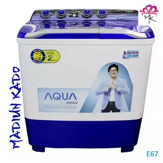 Mesin Cuci Aqua 2 Tabung 12 Kg QW-P1280T Belum Termasuk Ongkir Kurir Toko