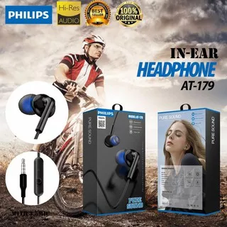 HEADSET HANDSFREE PHILIPS AT-179 PURE SOUND AT179 EARPHONE