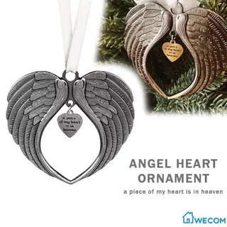 ? A Piece of My Heart Is In Heaven Angel Heart Ornament Pendant Christmas Home Decoration ?