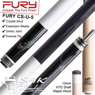 Fury CS-05 Black Crystal Skull USA Series - Billiard Cue Stick - Stik Biliar