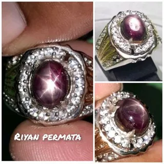 Batu cincin permata ruby star