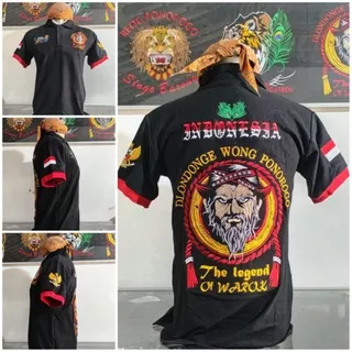 kaos kerah warok / kaos warok / kaos bordir / kaos reog / kaos reyog (bisa bayar di tempat)