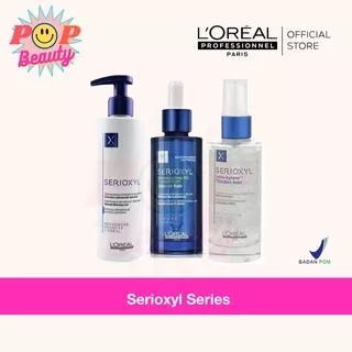 Loreal Serioxyl Denser Hair Serum Natural Thinning Hair Shampoo Thicker Hair Serum / Serum Penebal Rambut / Shampoo Rambut Tebal / Serum Penumbuh Rambut / Perawatan Rambut Rontok / Serum Rambut / loreal professional