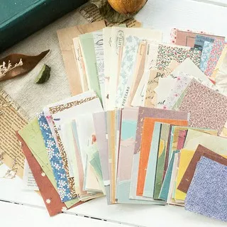 [Betabeti Color] 60pcs Contage Garden Kertas Motif DIY Scrapbook - BC012