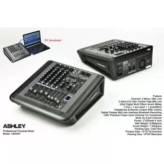 POWER MIXER ASHLEY LM400P ORIGINAL LM 400P LM 400 P 4 CHANNEL