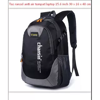 Tas ransel anti air tempat laptop 15.6 inch 30 x 16 x 48 cm