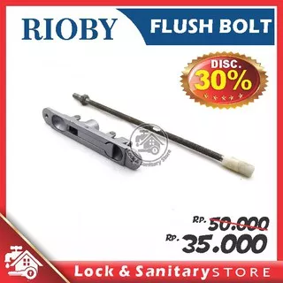 Flush Bolt RIOBY ALM 456/250 SILVER Grendel Tanam Slot Tanam