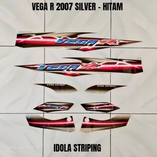 Striping Vega R 2007 Silver - Hitam