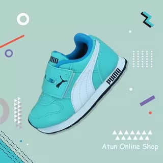 SEPATU ANAK_PUMA USIA 1 2 3 4 5 6 7 TAHUN TK SD PAUD WARNA TOSCA DENGAN PEREKAT RINGAN DAN NYAMAN