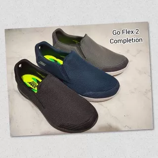 TERMURAH Sepatu Skechers Completion 1 Man / Goflex / Go flex I / Skecher / Slip On Kanvas Pria / Sepatu Kerja Kantor / Selop Sepatu